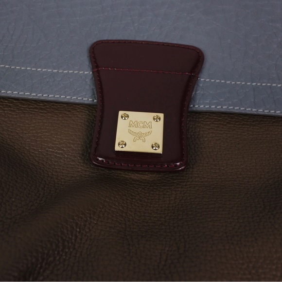 Authentic MCM Top Handle Multi Color Leather Satchel - Picture 15 of 16